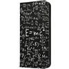 Mixroom - Custodia Cover Case a Libro per iPhone 8 con Stand in Ecopelle Chiusura Magnetica Portafoglio Parte Interna in TPU Morbida Fantasia Formule Algebriche Di Matematica M745