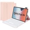 FIABANO Custodia per tastiera Bluetooth per Oppo Pad Air, custodia Folio con tastiera Bluetooth rimovibile per Oppo Pad Air