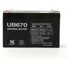 SKB BATTERIA AL PIOMBO RICARICABILE 6V 7,2AH CON FASTON 4,8MM SKB