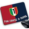 My Cust Tappetino Mouse Pad Personalizzabile con nome frase ecc gadget compatibile Scudetto Stelle Stile maglia Calcio strisce (Tifoso Rossoblù Love per Cagliari)