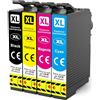 Q-image Compatibili T604XL Cartucce per Epson per Expression Home XP-2200 XP-2205 XP-3200 XP-3205 XP-4200 XP-4205, WorkForce WF-2910 WF-2930 WF-2935 (1 Nero, 1 Ciano, 1 Magenta, 1 Giallo)