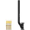 Burbifro Palo universale per antenne di televisione, satellite, radio, WiFi - Supporto regolabile per palo e montaggio murale (Nero - 52 cm)