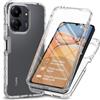 RonRun Cover Xiaomi Redmi 13C/Poco C65 Transparent Case con Protezione per Schermo Incorporata, Trasparente AntiGraffio Antiurto Doppia Protettiva Custodia per Xiaomi Redmi 13C/Poco C65 - Transparent