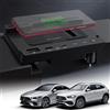 Singkin Caricatore Wireless Auto per Mercedes-Benz A-Class B-Class GLA GLB CLA AMG 2020-2022 W177/X247/H247/W247, 15W Pannello Rapida Ricarica Telefono Pad con Porta USB QC3.0 per iPhone Galaxy