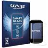 savvies 3 Pezzi Pellicola Protettiva Vetro per Garmin Edge 850/550 Protezione Schermo, Lamina di Vetro, senza Bolle, Anti-Impronta, Anti Graffio