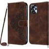 Netany Cover per Motorola Moto G13 / G23 / G53 5G con Cordino, Flip Portafoglio Magnetica Custodia in Pelle, [2 Porta Carte][Chiusura Magnetica],Custodia Libro Antiurto Cover con Laccio (Marrone)