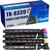 AUNNSY Per Cartuccia Toner Per Kyocera TK-8339 TK-8338 - Compatibile con Stampante TASKalfa 3252ci/3253ci, Toner di Ricambio ad Alto Rendimento 4 Color BCMY