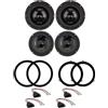 IPNOSIS Kit 4 Woofer Full-Range Slim IPM 200S + IPM 165S per Audi A4 B8, Avant, B8 Allroad (2009-2015) + 4 Supporti + 4 Connettori