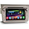 Erisin 7 Pollici 8-Core 4GB+64GB Android 14 Autoradio Bluetooth Navigatore GPS per Alfa Romeo Mito Touch screen Lettore DVD Supporto Wireless CarPlay Android Auto DSP DAB+ WiFi Mirror Link OBD2