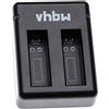 vhbw caricatore USB duale compatibile con Insta360 PL903135VT, PL903135VT-S01 camera - Stazione di carica + spia di carica
