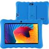 LAMZIEN P2 Tablet 7 Pollici Android 10 IPS HD Touch Screen 16GB ROM (TF 128GB) Quad-Core WiFi GPS Bluetooth Dual-Camara Google Play GMS Certified, con Custodia, Blu
