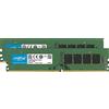 Crucial CT2K8G4DFS8266 Memoria da 16 GB Kit (8 GB x 2), DDR4, 2666 MT/s, PC4-21300, Single Rank x8, DIMM, 288-Pin