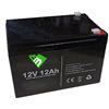 ANFEL 12V 12AH Batteria Ricaricabile al Piombo VRLA Faston F2 6.35mm per allarmi antifurti, sistemi di Sicurezza, Batterie di Ricambio per ups USV, Solar, Solarpanel