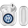 Head Case Designs Licenza Ufficiale Inter Milan Semplice Logos Trasparente Dura Cristallina Compatibile con Apple AirPods 1 1st Gen / 2 2nd Gen Charging Case
