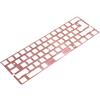 YMDK Piastra di posizionamento anodizzata CNC in alluminio spazzolato per GH60 60% tastiera fai da te supporto ISO ANSI WKL (solo piastra rosa)