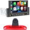 jojono Navigatore satellitare GPS con mappe e autoradio con CarPlay e Android + telecamera di retromarcia HD, compatibile con Fiat Ducato 244 Bus Kasten/Peugeot Boxer/Citroen Jumper