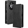 RonRun Cover Fossibot F109, Custodia a Libro con Supporto Stand e Slot Porta Carte Case a Portafoglio Magnetica in Pelle PU Adatto per Fossibot F109, nero
