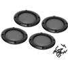 Marvellous Griglia, 4 pezzi per altoparlanti Custodia per copertura subwoofer da 2,6 pollici Griglia per altoparlanti auto con vite