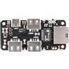 SEENGREAT Fits Raspberry Pi USB Hub Ethernet HAT, 3-Port USB 2.0 Expansion Board with RJ45 10/100Mbps LAN Adapter, Type-C Power/PC Connection, USB Upstream Slide Switch, Status LEDs, for Raspberry Pi Series