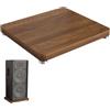 Zdlopteron Altoparlanti Piattaforma di Isolamento Audio,supporto di isolamento for subwoofer in MDF, base stabilizzatrice for altoparlanti for scrivania o pavimento(Walnut,40x45cm)