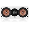 Teufel Ultima Center - Altoparlante Centrale in legno certificato FSC, design moderno e intramontabile, home cinema - Bianco