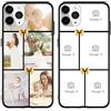 Naispanda Custodia personalizzata per iPhone con foto collage, custodia personalizzata per iPhone 14/13/12/11/7/8/mini/Pro/Max/Plus, materiale TPU, regalo personalizzato per amici familiari fidanzati
