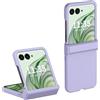 QINOUK Cover per Motorola Razr 50 Ultra, Antiurto e Ultrasottile in PC, Protettiva Antigraffio - Viola