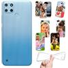 Stileitaliano Cover Personalizzata per Smartphone LG Oppo Realme Motorola Honor One Plus personalizzabile con Foto Testi Disegni e Grafiche Personalizzate (051a - Realme C21Y - C25Y)