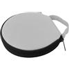 Slakerbe Borsa portatile per CD in tessuto Oxford DVD, custodia protettiva da viaggio, capacità 20 CD, 160 x 165 x 30 mm, grigio