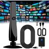 EHOTER Rewave TV Antenna 2024 - Antenna via cavo per interni con amplificatore di segnale, supporta Smart TV 4K Full HD (1 pz)