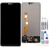 Generic Jinyan - Schermo LCD per Op-po Real-me Narzo 30 5G / Real-me Narzo 30 Pro 5G RMX3242 RMX2117 LCD Display + vetro esterno touch screen digitalizzatore di ricambio (nero)