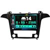 BXLIYER SXAUTO ¦ 8G+256G ¦ Android 14 IPS Autoradio Per Ford S-Max (2007-2015) - Senza fili Carplay & Android Auto - LED Camera + MIC - DAB Fast-boot Volante 360-CAM DSP WIFI Bluetooth -2 Din 9 Pollici