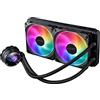 ASUS ROG Strix LC II 280 ARGB Dissipatore a Liquido all-in-One, Due Ventole ROG da 140 mm, Illuminazione ARGB Indirizzabile, Ventole Axial-Tech, LGA 1150/1151/1155/1156/1200/2066 e AMD AM4/TR4, Nero