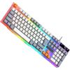 Zgehnao Respirazione Backlits Gaming Keyboard 104Keys Ergonomico USB Wire Keyboard Cavo USB Per PC Wire Connection Keyboard