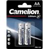 Camelion 19000122 - Batteria al litio FR06/Mignon/AA/confezione da 2 argento
