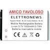Generico Batteria per cellulare Brondi Amico Favoloso,1000 mAh, 3,7V, codice W13 BL-5C, prestazioni e capacità pari all'originale.