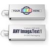 MEINAMI Mini Personalizzata Chiavetta USB In Argento Metallo 32GB 25 PACK