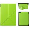 MQVQAUBST Custodia in pelle PU for e-book adatta for Kobo Aura One 7.8 pollici 2016 e-book Smart Sleep Fall Protection Stand Case(Green)