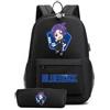 LKY STAR Anime Blue Lock Zaino con Astuccio 2Pcs per Ragazze Ragazzi Cosplay Isagi Yoichi Borsa per La Scuola Primaria Sets
