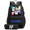 LKY STAR Anime Blue Lock Zaino con Astuccio 2Pcs per Ragazze Ragazzi Cosplay Isagi Yoichi Borsa per La Scuola Primaria Sets
