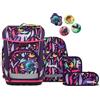 ergobag cubo light set zaino scolastico ergonomico, extra leggero, set da 5 pezzi, 860 g