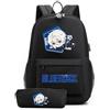 LKY STAR Anime Blue Lock Zaino con Astuccio 2Pcs per Ragazze Ragazzi Cosplay Isagi Yoichi Borsa per La Scuola Primaria Sets