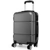 KONO Valigia 50.8 cm da Viaggio a Mano Trolley Bagaglio a Mano Valigie Guscio Rigido Borsa da Viaggio Leggera, Marina Militare, S(55cm 33L)