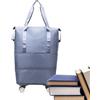 Generic Borsa a tracolla con ruote - bagaglio pieghevole da portare sotto il sedile, bagaglio da viaggio per riporre indumenti per pernottamento, weekend, cavazione, viaggi d'affari, vacanze, shopping