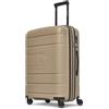 REDOLZ valigia media 66 cm rigida espandibile TSA 4 ruote bagaglio da stiva Essentials 11+