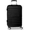 Bench Escape - Set di valigie (small S), Nero , small S, Trolley rigido con ruote doppie a 360°