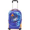 Go Pop - Zaino con Trolley Born to Play - 3 Grafiche Frontali Intercambiabili e Pop-Up, 2 Scomparti con cerniera, Spallacci Imbottiti, adatto alla scuola primaria, 34 l x 47 h x 23 p - 36 litri