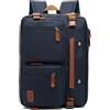 FANDARE Zaino Laptop 15,6 Pollici - Borsa a Tracolla, Cartella per PC, Scuola, Lavoro, Viaggio - Uomo Donna Universita Daypacks - Nylon Blu A
