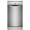 Bosch SPS2HKI58E Serie 2, Lavastoviglie Smart da libera installazione, Cestelli personalizzabili, Motore EcoSilence Drive, 10 coperti, Acciaio, 45 cm.