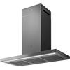 Elica Cappa aspirante sottile 90 cm in acciaio inox per ventilazione canalizzata/ricircolo